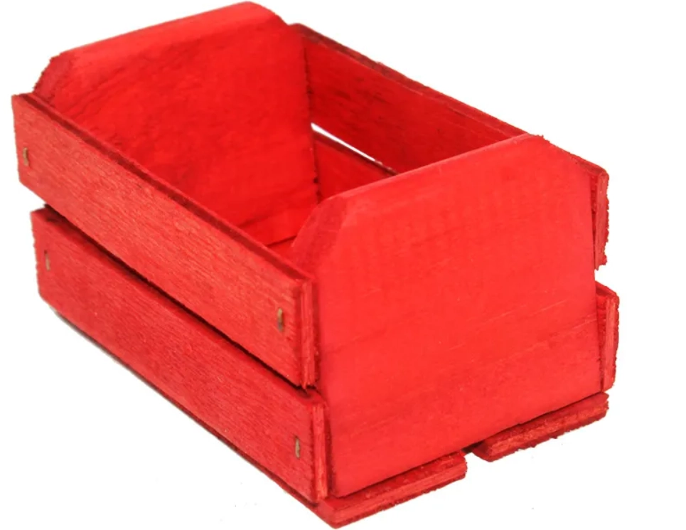 Mini Caixote Vermelho Gt Fantasias