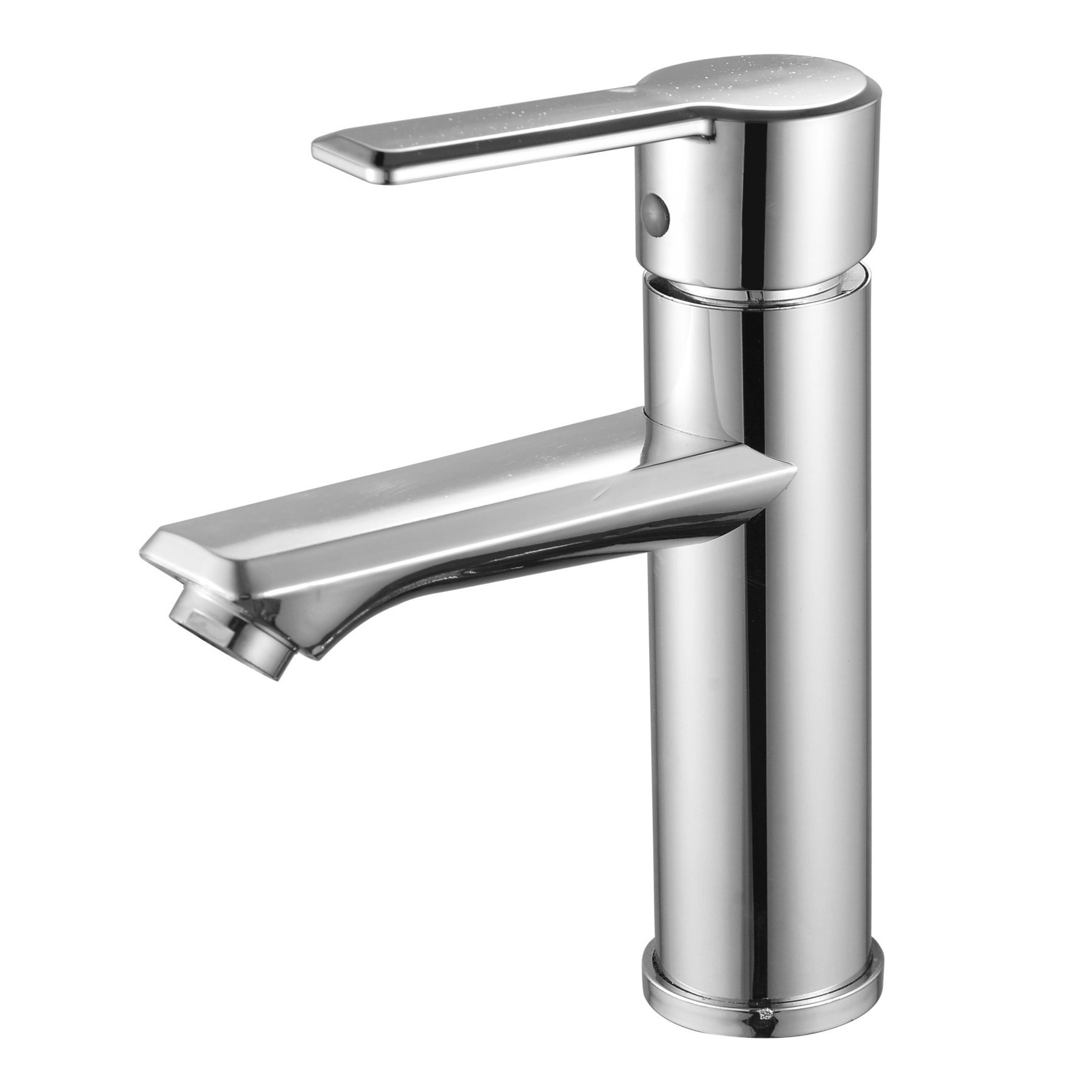 Torneira De Banheiro Monocomando com Bica Baixa Fixa Cromada Atena Luvia