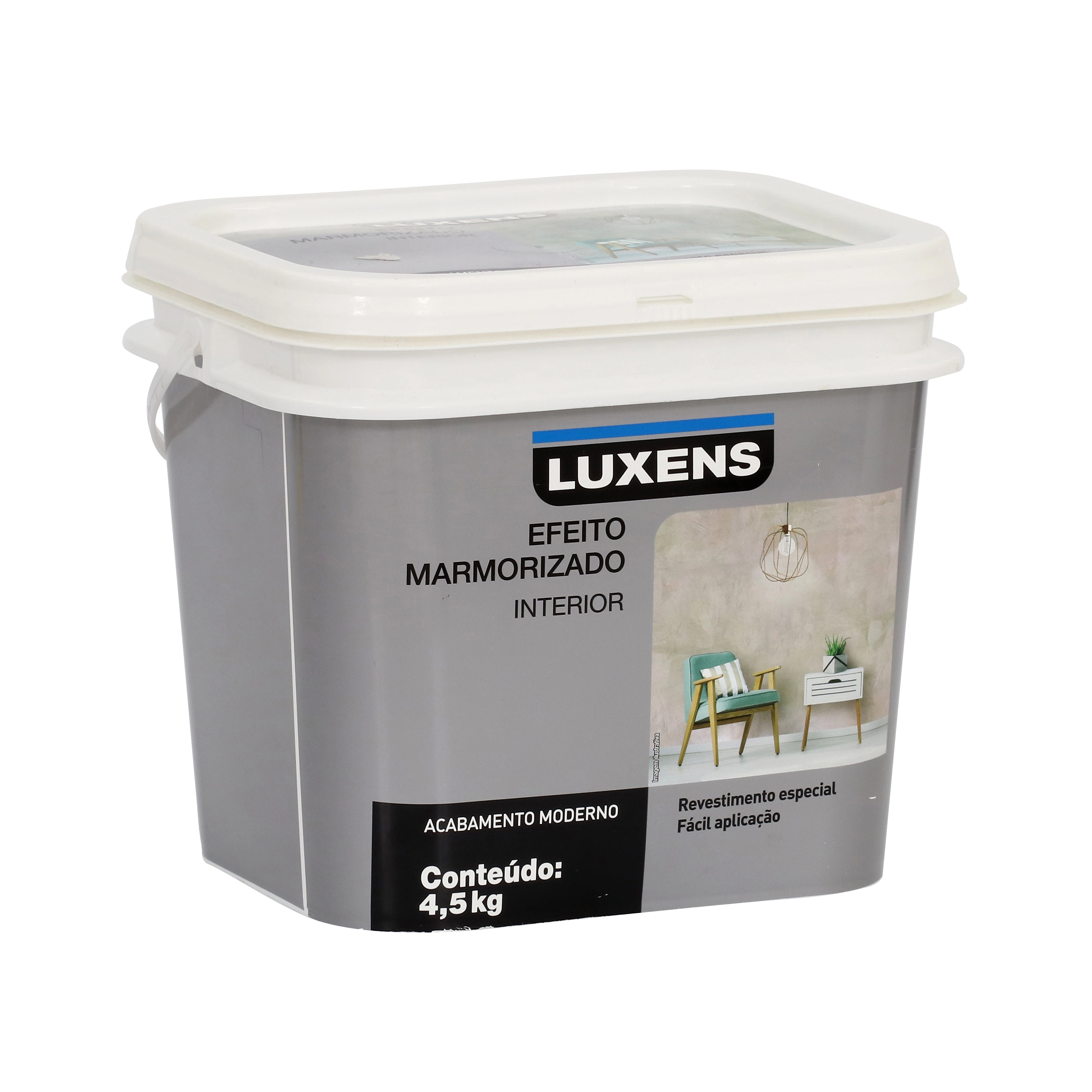 Efeito Marmorizado 4,5 kg Quartzo Branco Luxens