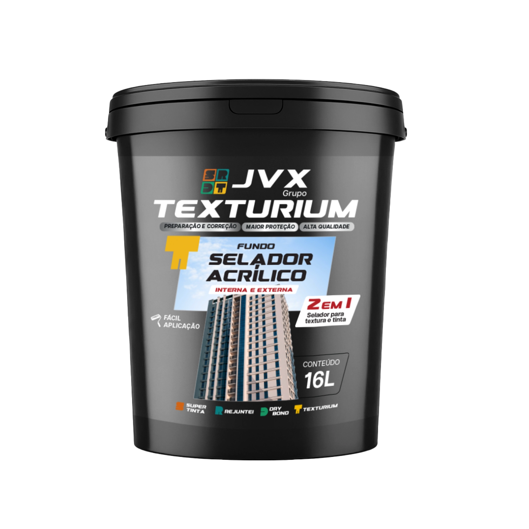 Fundo Selador Acrílico Texturium 16l JV
