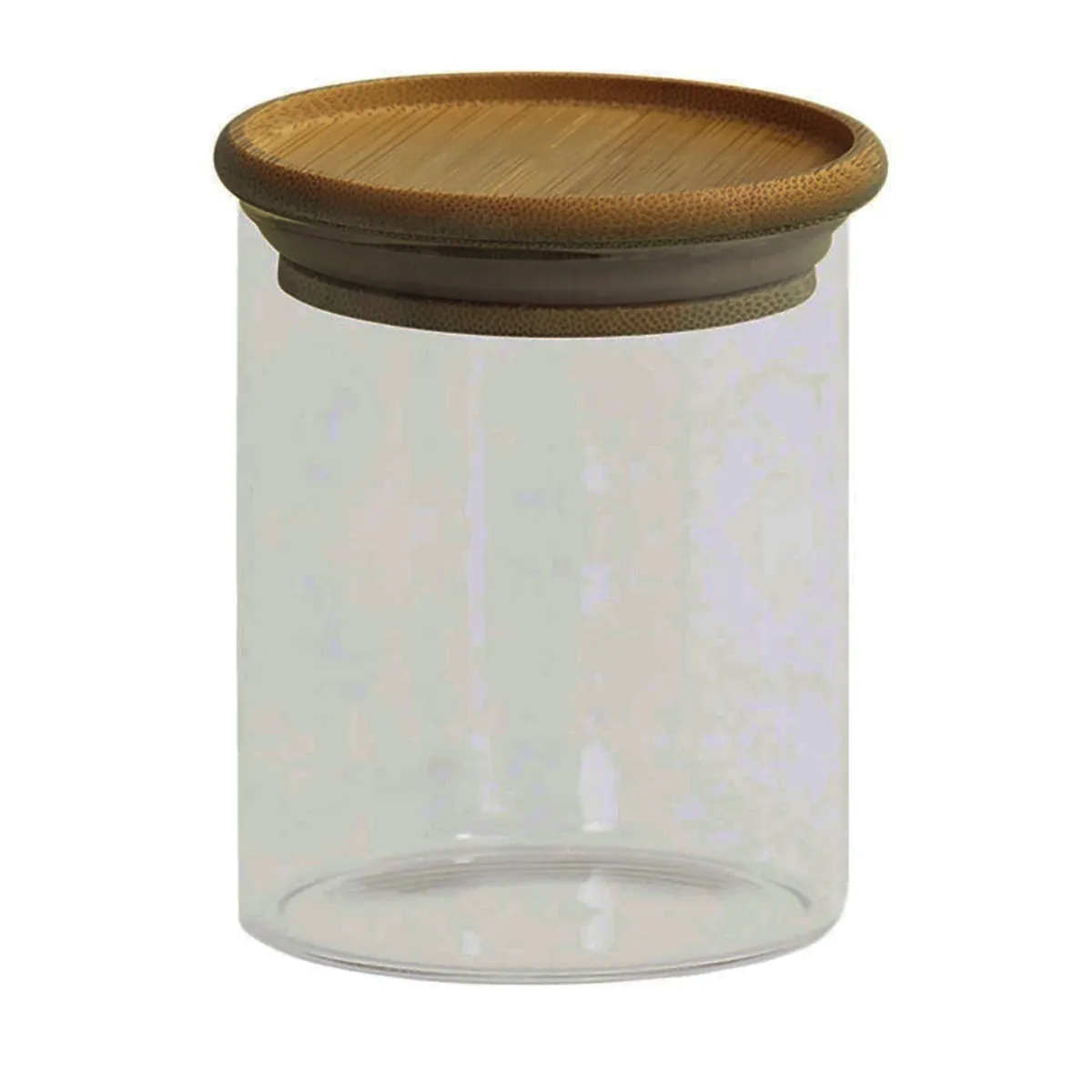 Pote Vidro Tampa Bambu Oikos 400 ml