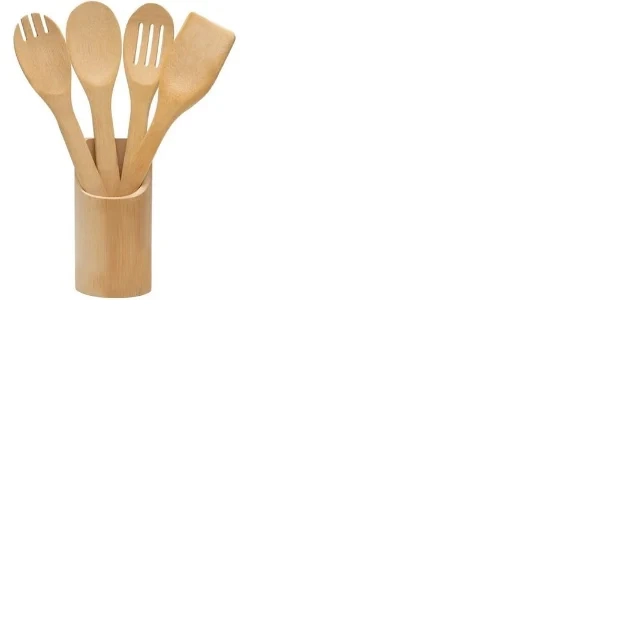 Kit Untensilios Mozcada Bambu C/4