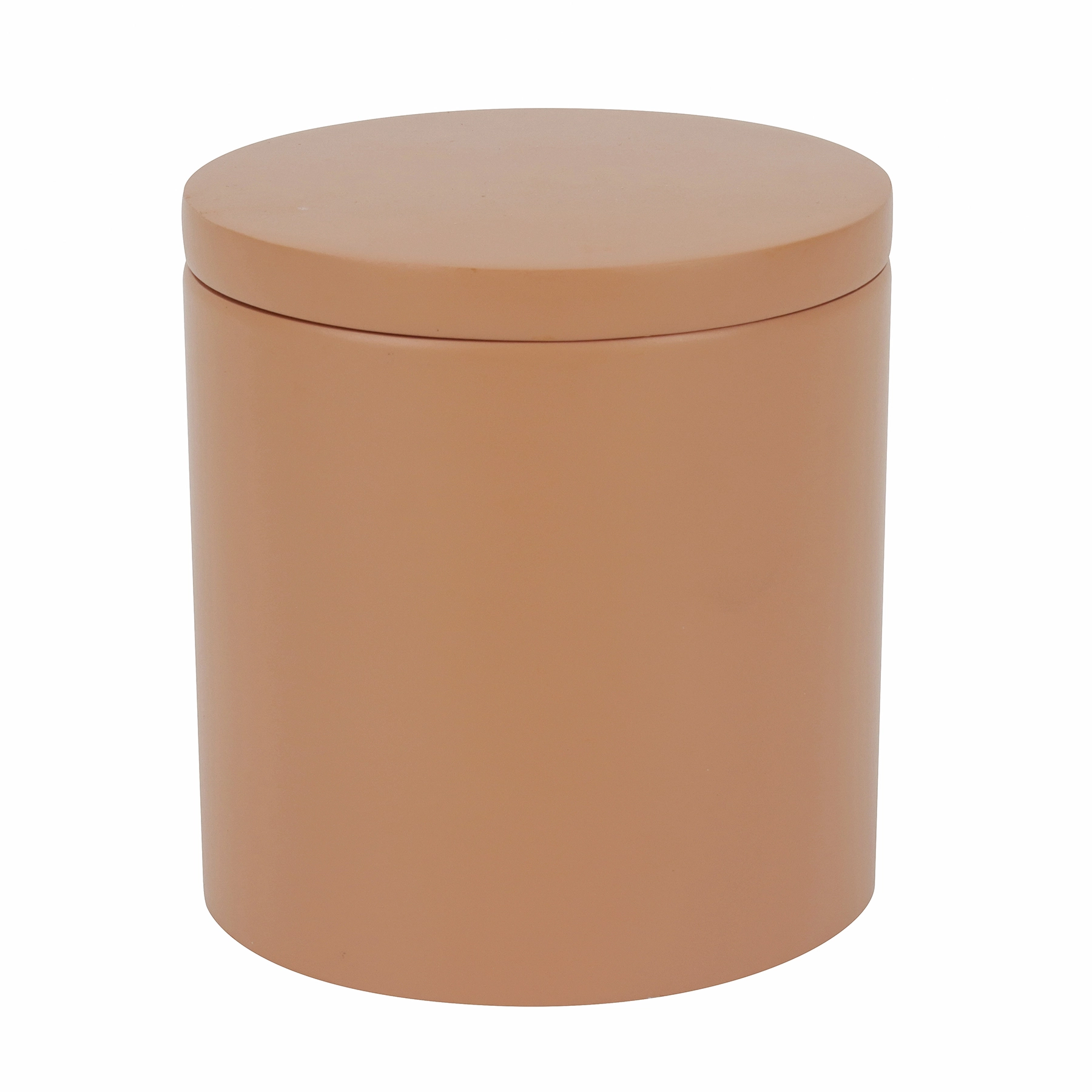 Porta Algodão de Bancada para Banheiro Resina Terracota Tijolo Oikos