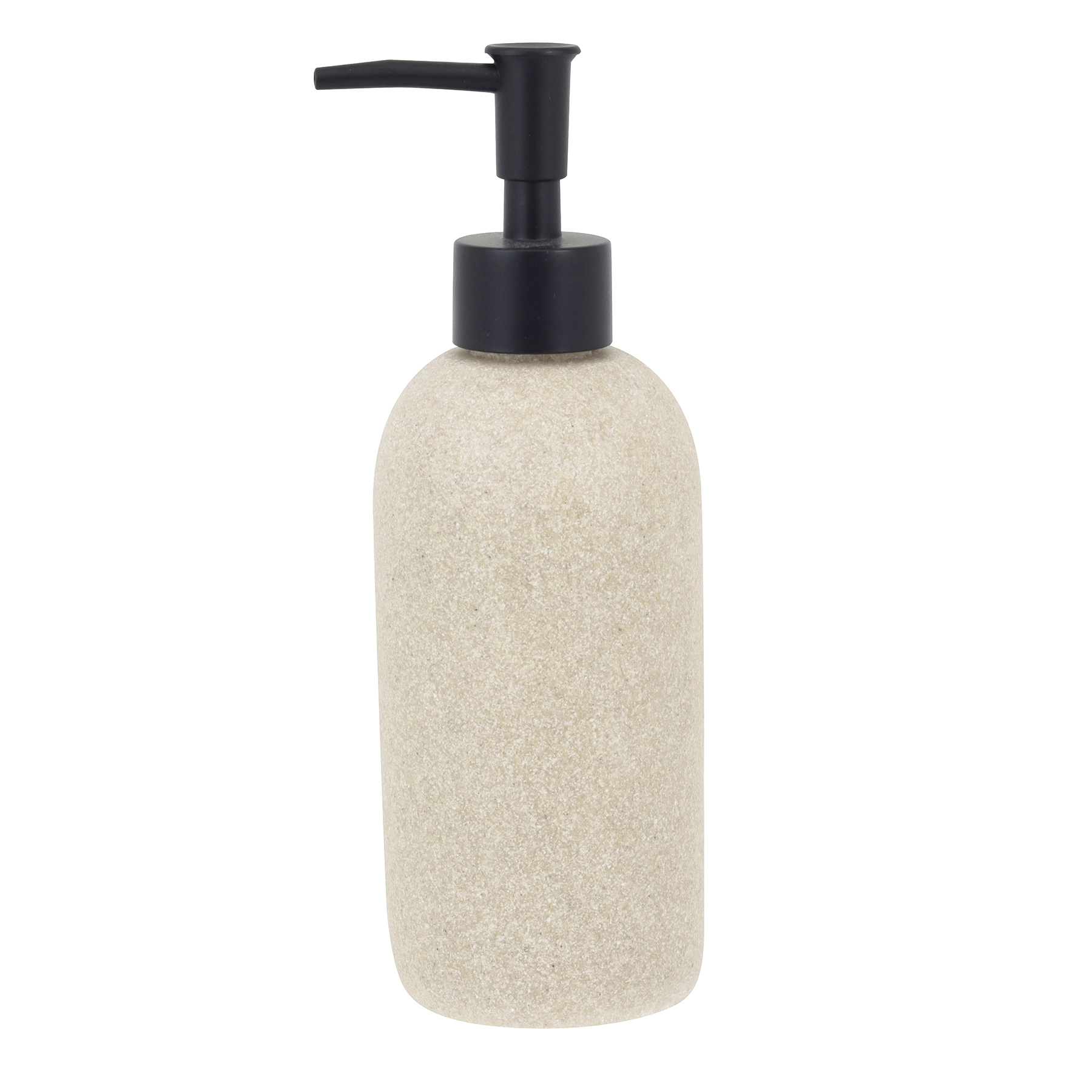 Porta Sabonete Líquido de Bancada para Banheiro 480ml Resina Off White Pome Oikos