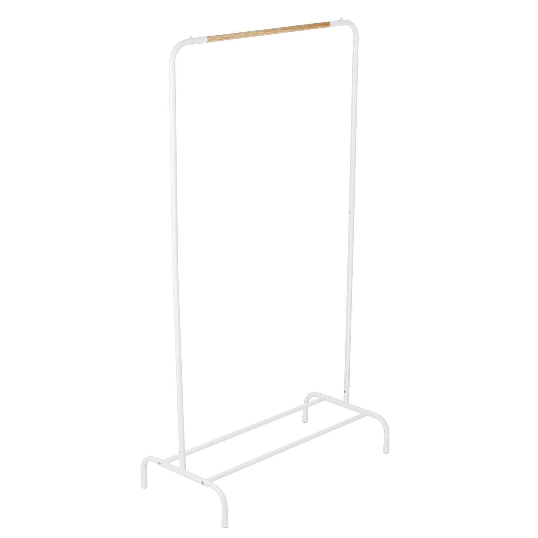 Arara De Metal Com Sapateira 80x148x40cm Off White Aço Oikos
