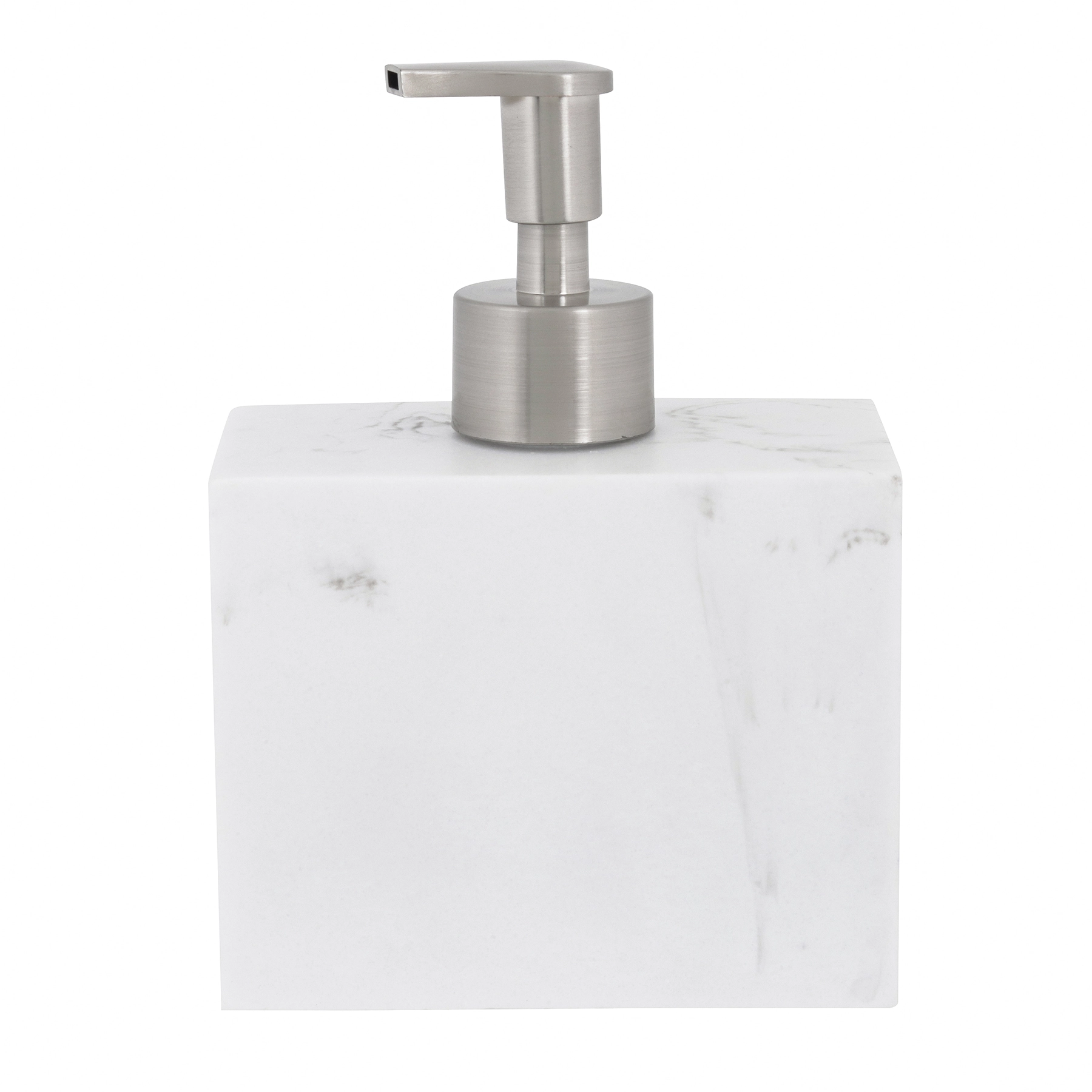 Porta Sabonete Líquido de Bancada para Banheiro 340ml Plástico Branco Paros Oikos