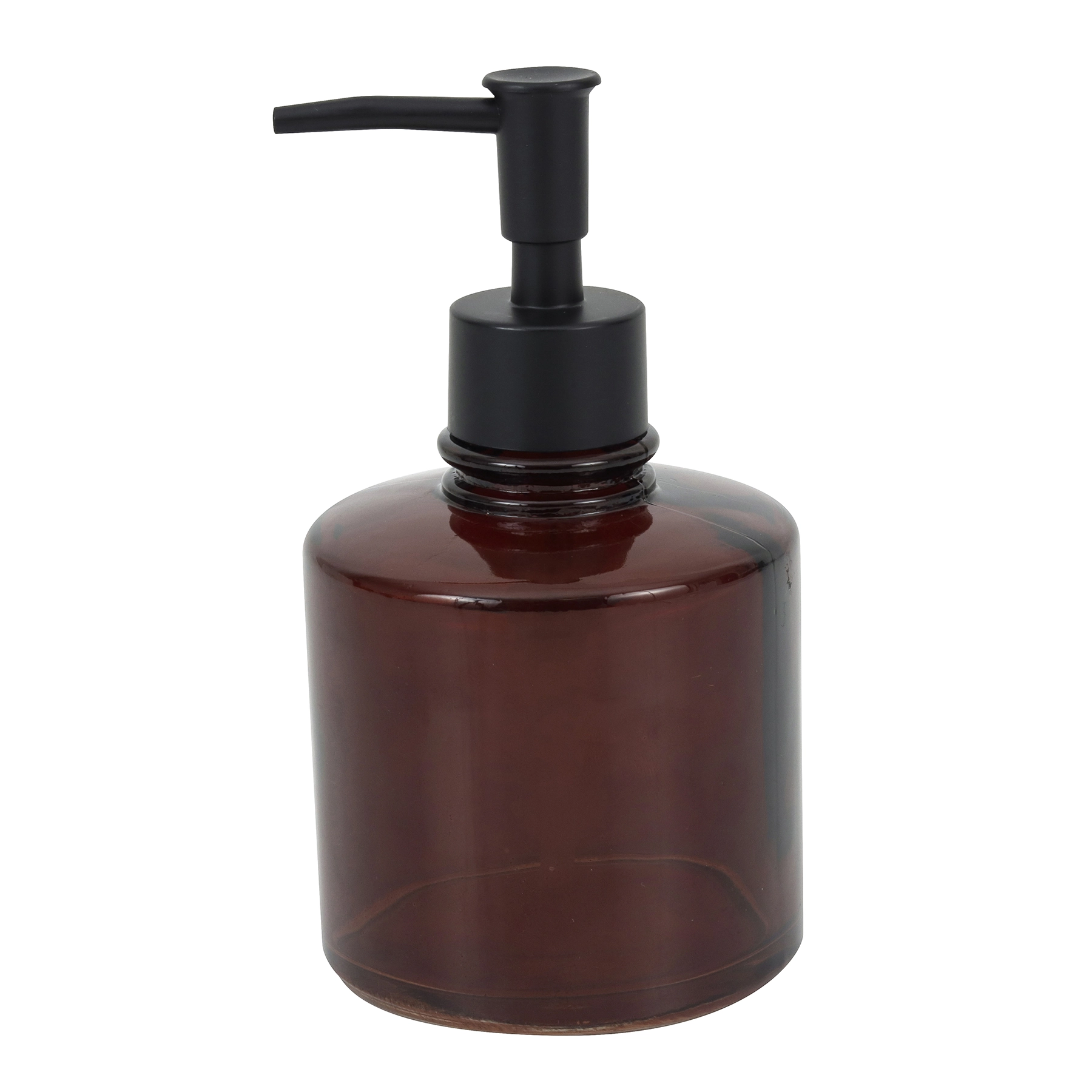Porta Sabonete Líquido de Bancada para Banheiro 600ml Vidro Ambar Chios Oikos