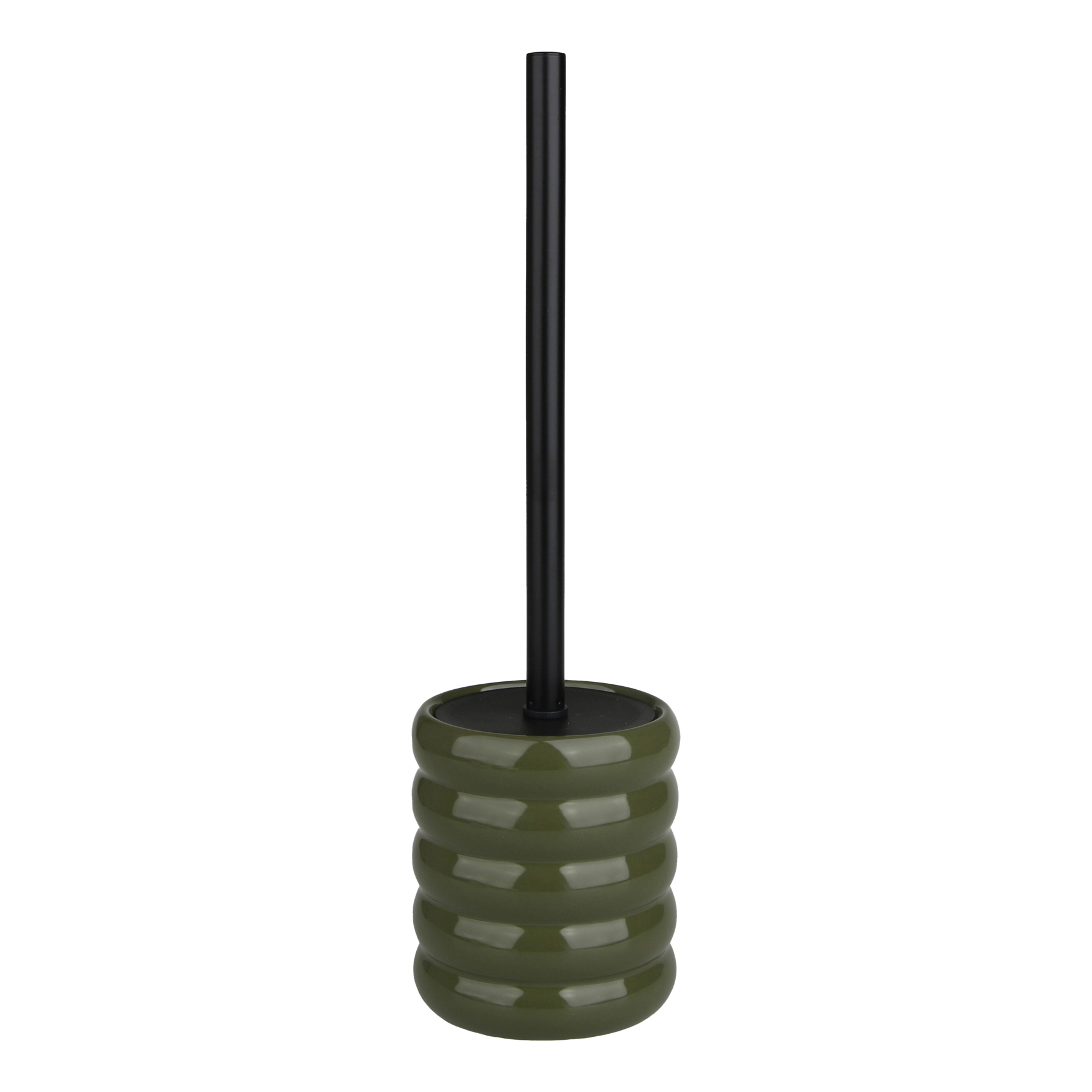 Escova Sanitária com Suporte Pedra Gomos Verde Escuro Oikos