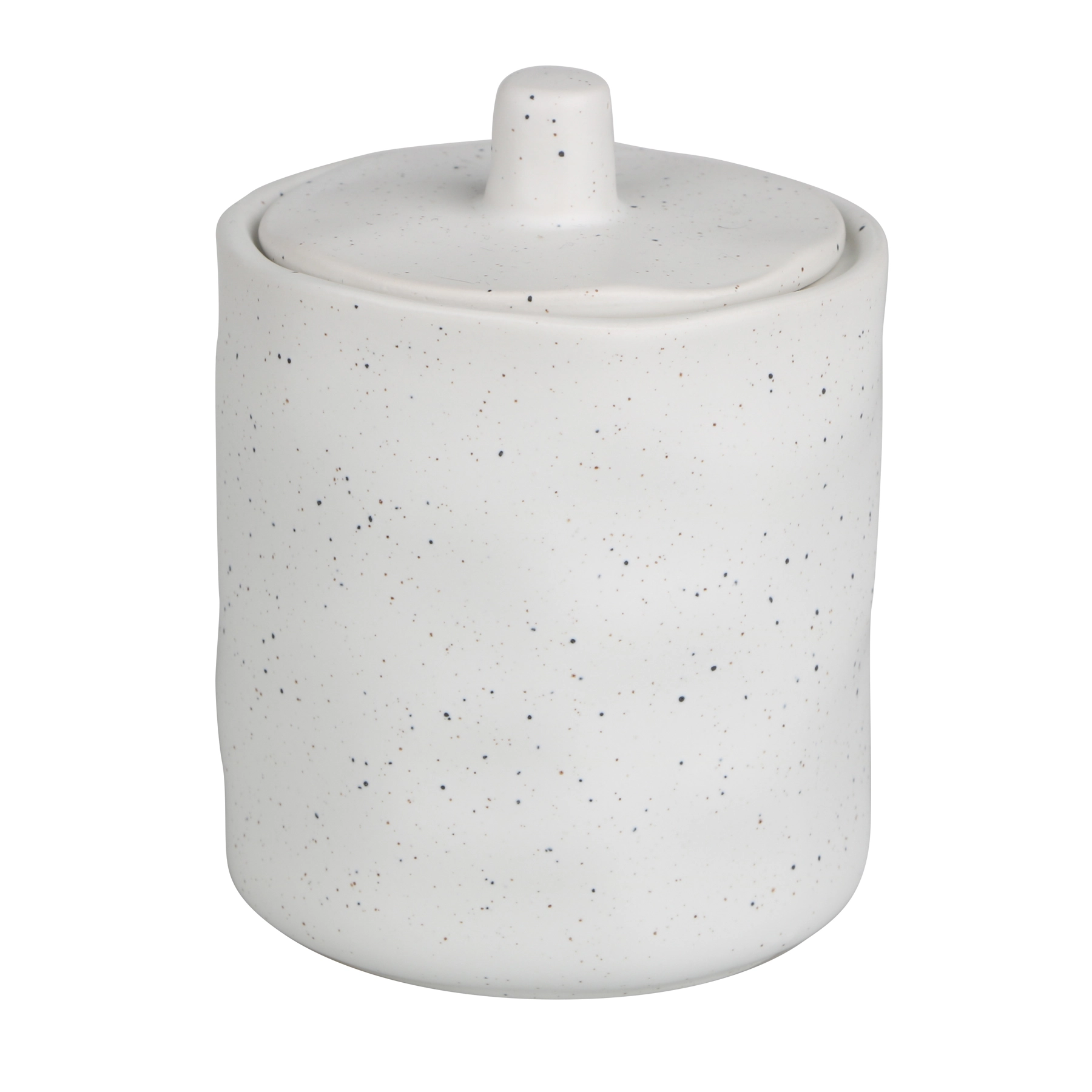 Porta Algodão para Banheiro Mármore Branco Contorno Oikos