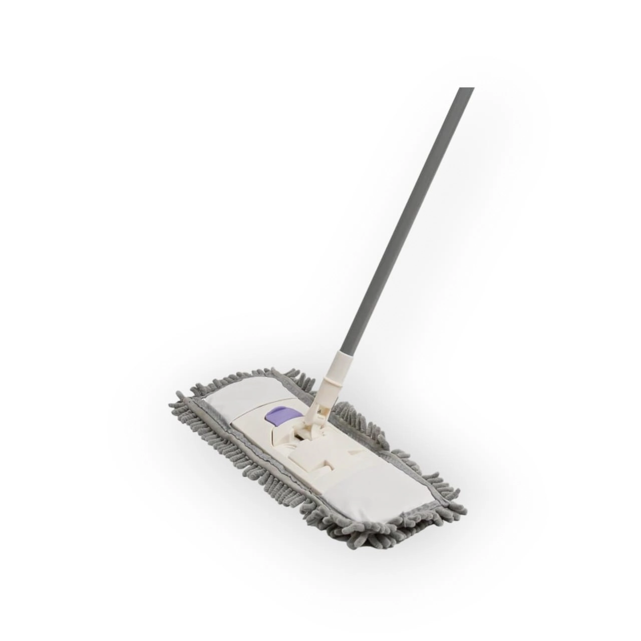 Mop Flat Com Esfregao De Chenille Branco Simplo