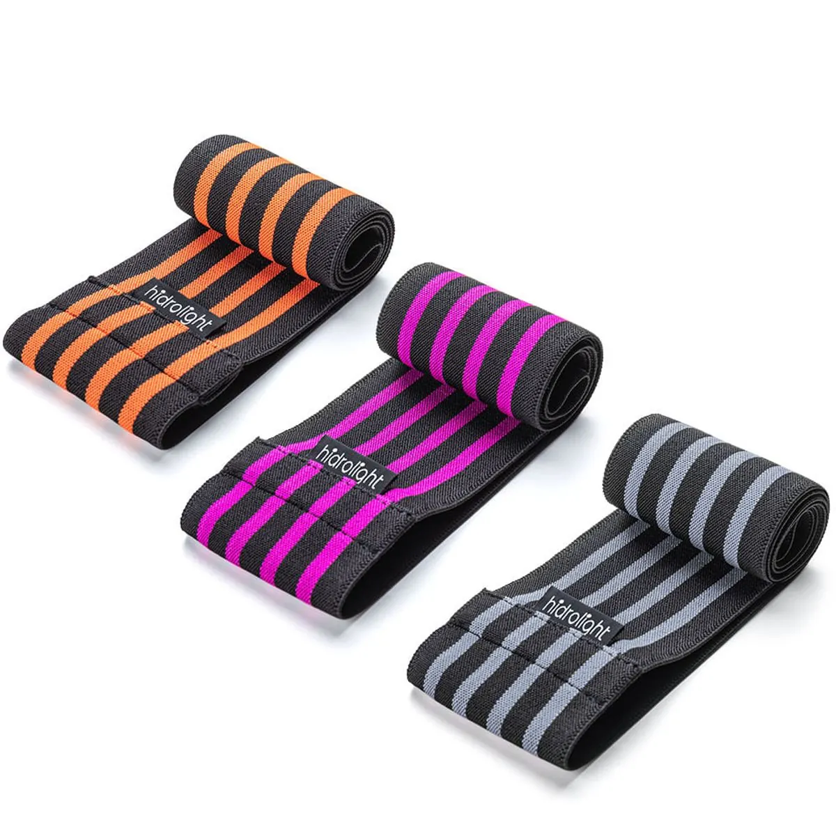 Kit De Faixas Elásticas Hidrolight Fl64 - Hip Band Pro - 3 Peças
