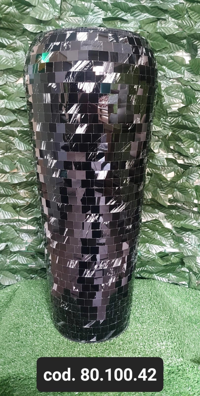 Vaso Chao Florenca Pto Prata M 80.100.42 Biju Espelhos