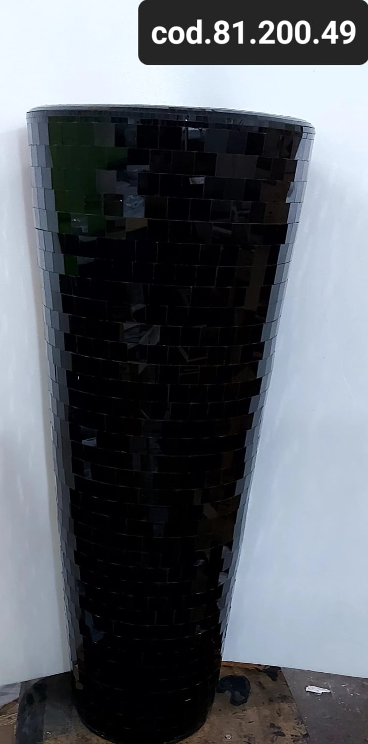 Vaso Chao Pilaozinho Preto G 81.200.49 Biju Espelhos