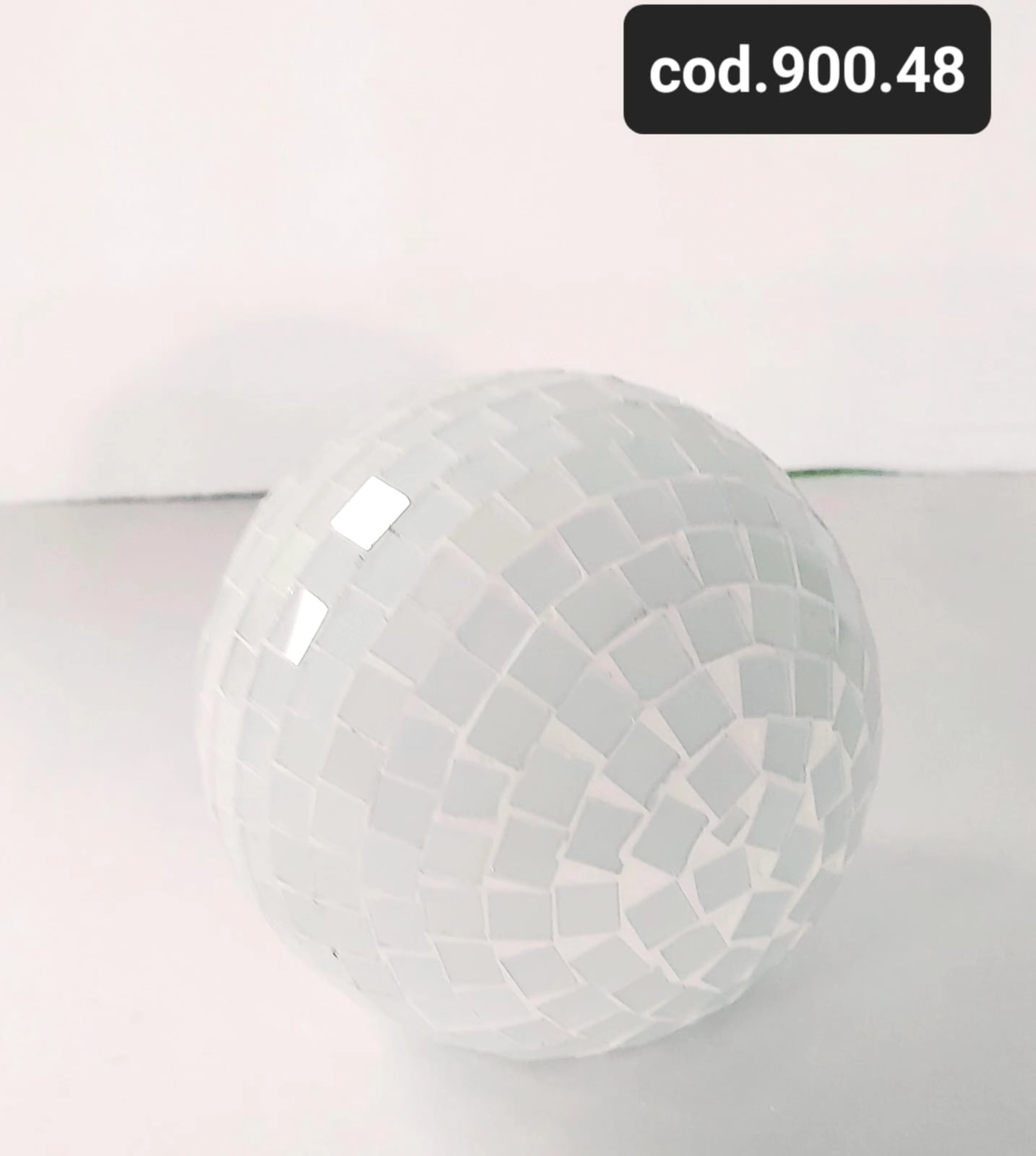 Bola Decorativa Branca N10 900.48 Biju Espelhos