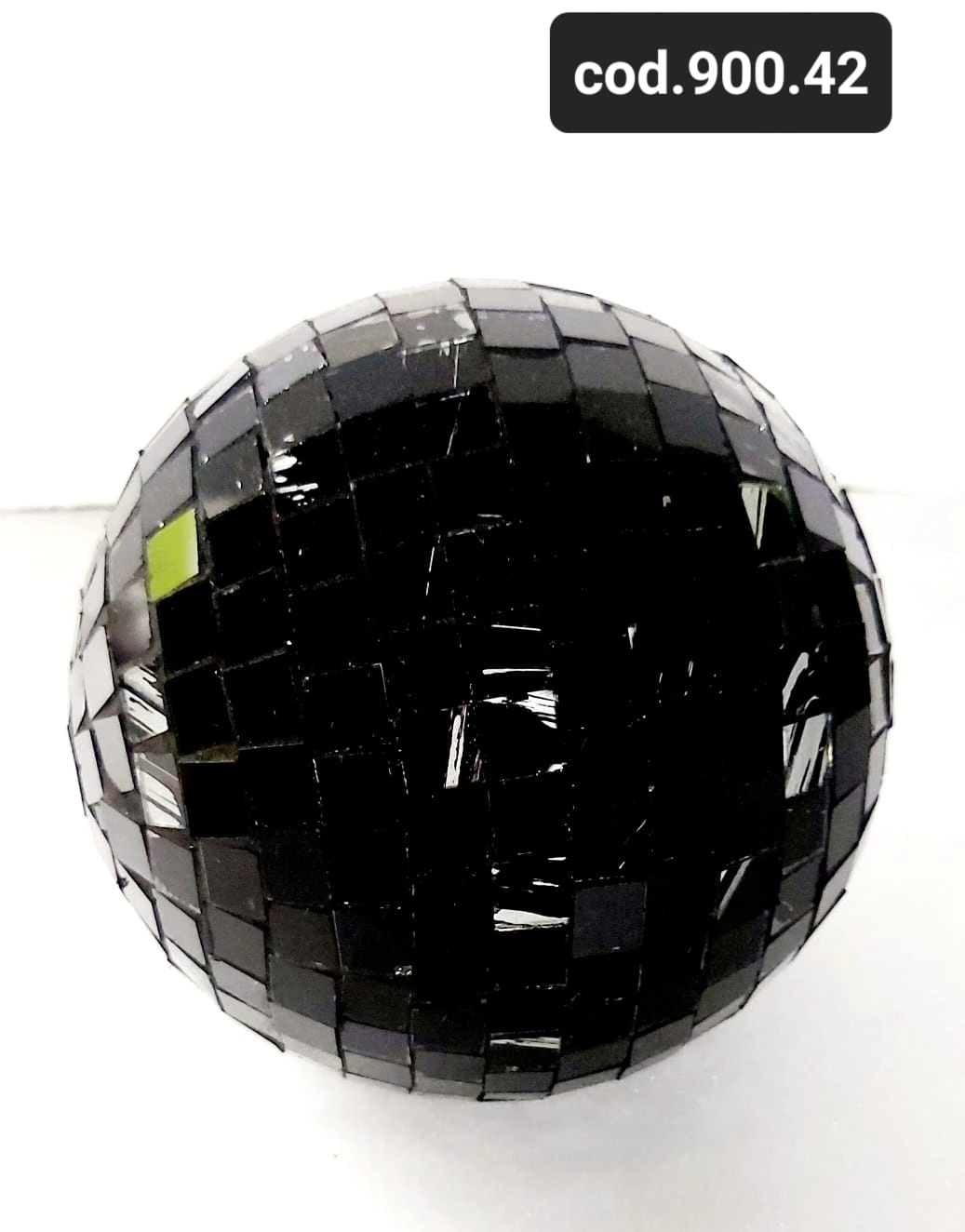 Bola Decorativa Preto Prata N10 900.42 Biju Espelhos