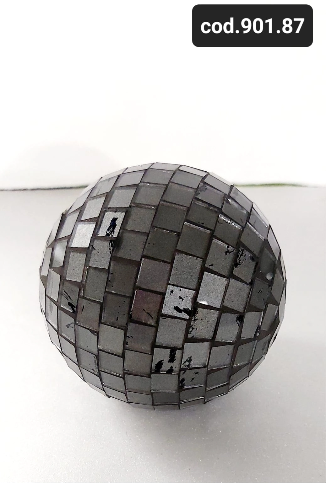 Bola Decorativa Cinza Degrade N12 901.87 Biju Espelhos