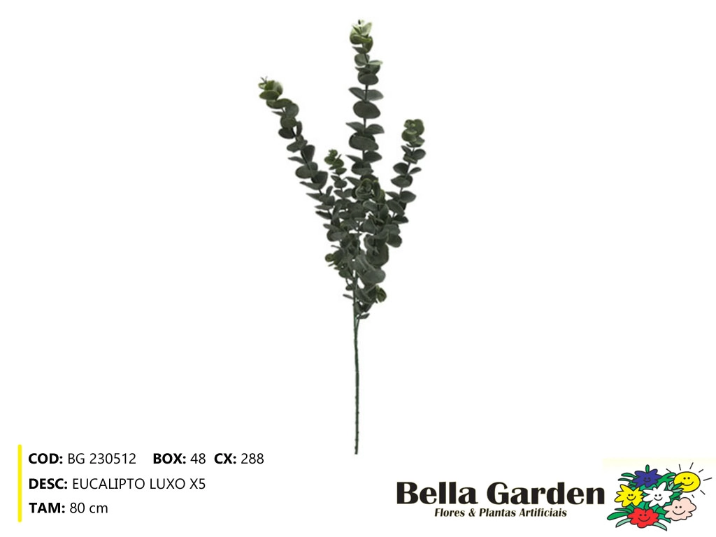 Haste Eucalipto Luxo X5 Bg 230512 Bella Flor