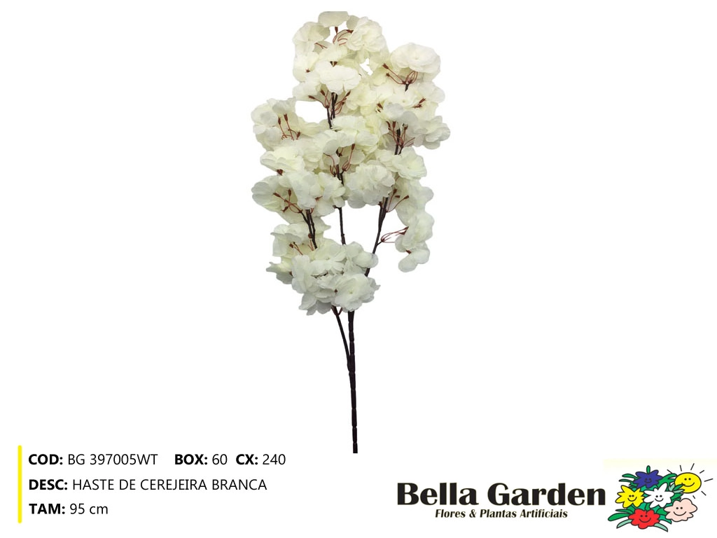Bg 397005wt Haste De Cerejeira Branca...60/240
