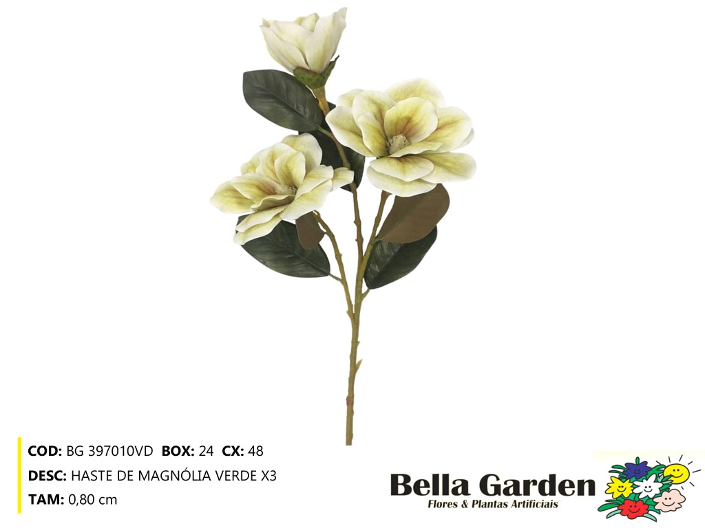 Haste Magnolia Verde X3 Bg397010vd Bella Flor