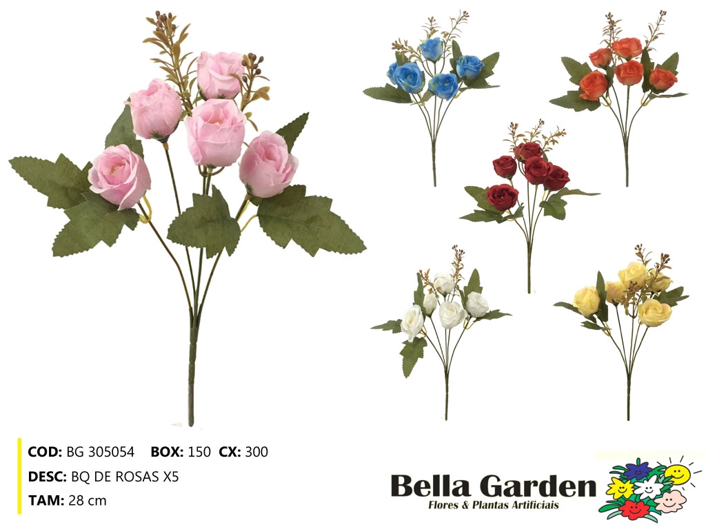 Buque Rosa X6 Bg 305040 Bella Flor