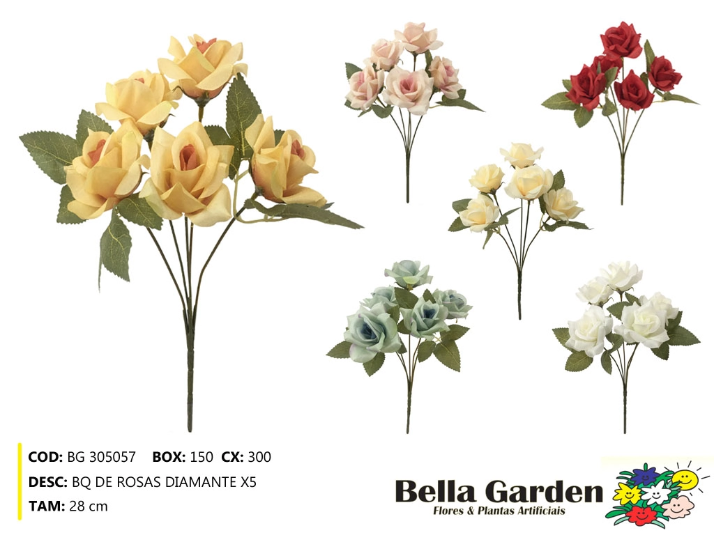 Bq De Rosas Diamante X5 Ref Bg