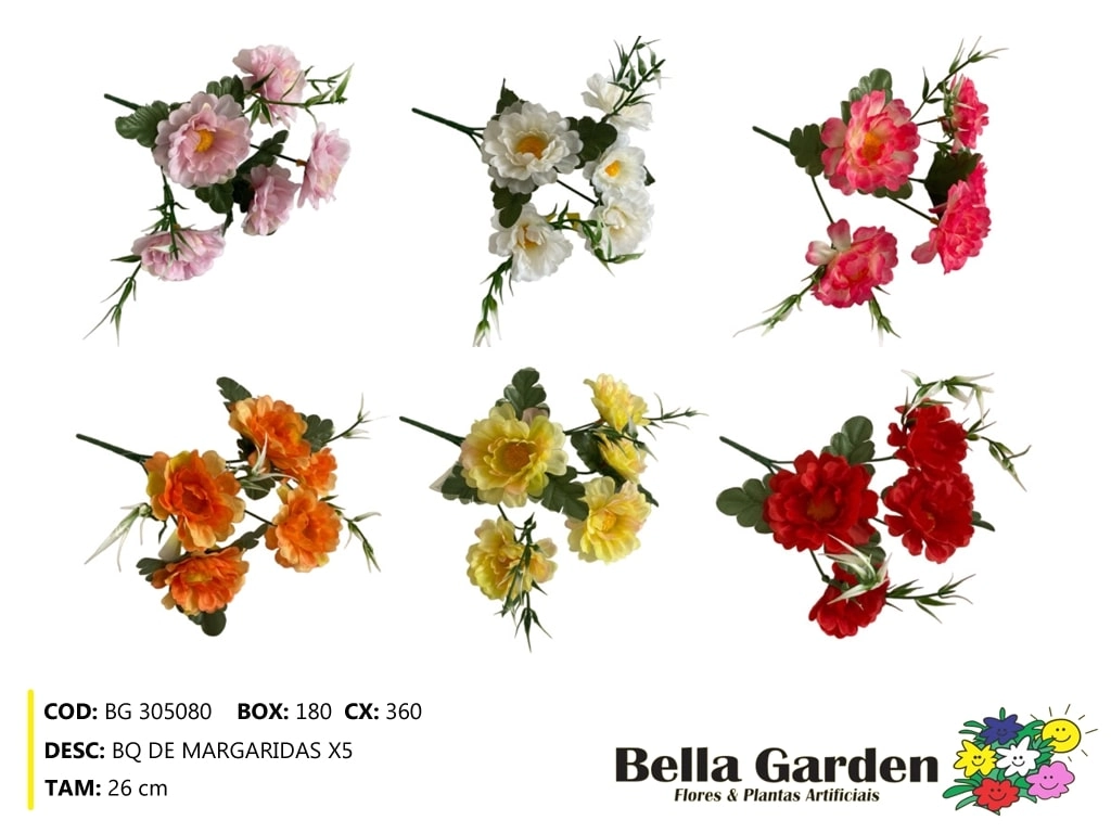 Buque Margarida X5 Bg 305080 Bella Flor