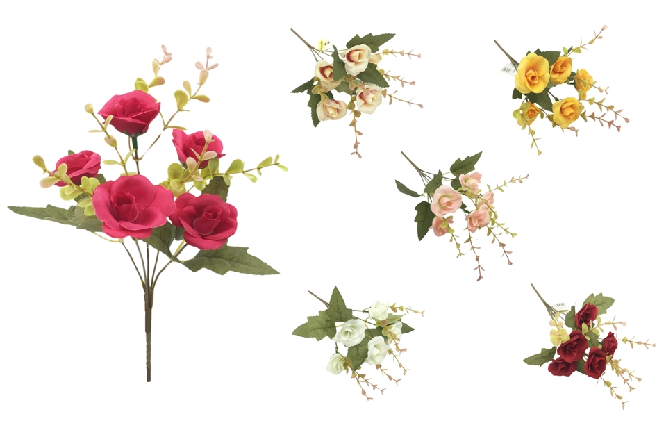 Buque Mini Rosas X5 Bg 305087 Bella Flor