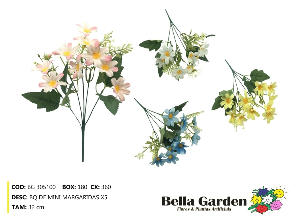 Mini Buque Margarida X5 Bg 305100 Bella Flor