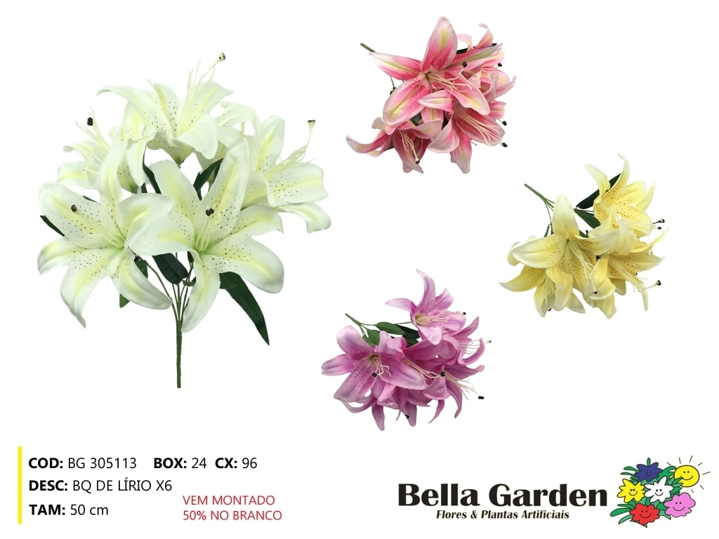 Buque Lirio X6 Bg 305113 Bella Flor