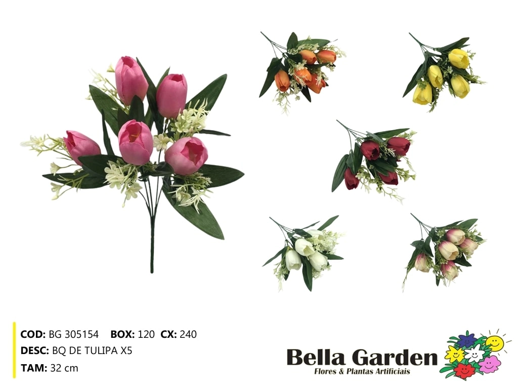Buque Tulipa X5 Bg 305154 Bella Flor