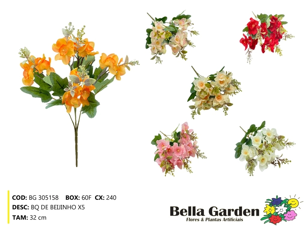 Buque Beijinho X5 Bg 305158 Bella Flor