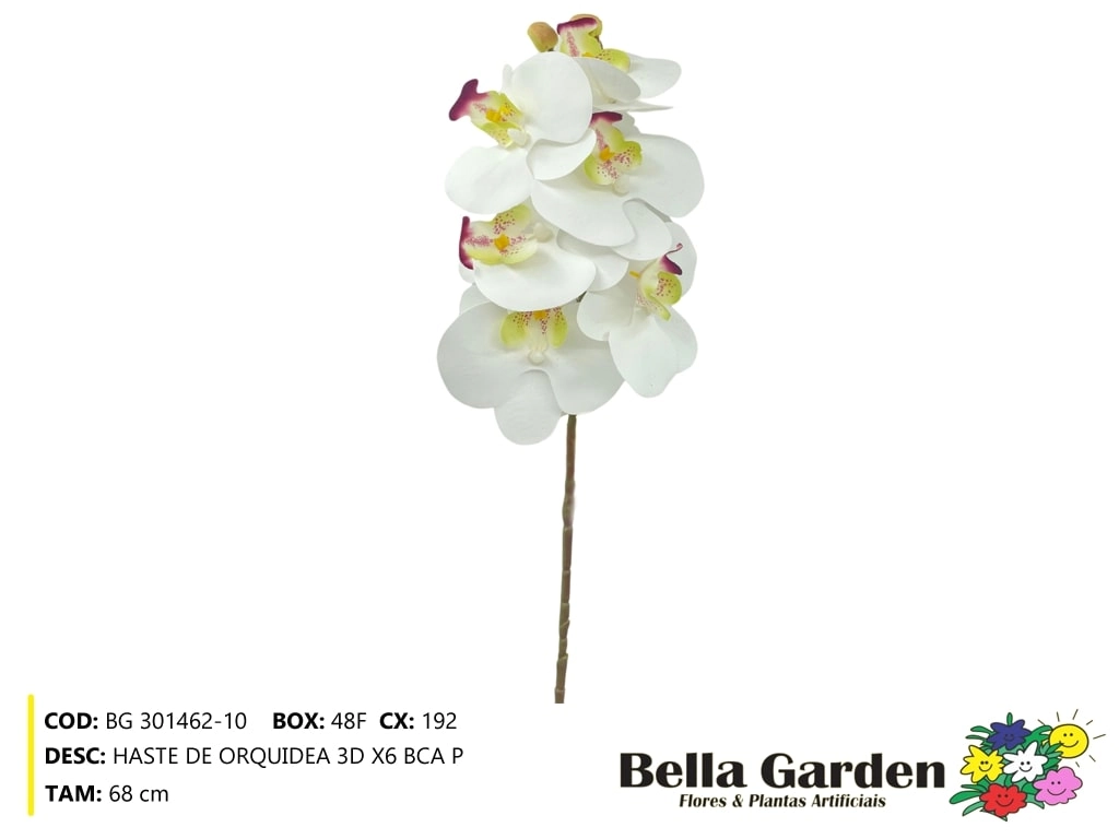 Haste Orquidea 3d Bg 301462 10 Bella Flor