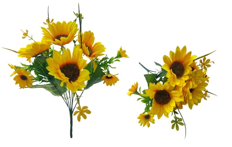 Buque Girassol X7 32cm Bg407049 Bella Flor