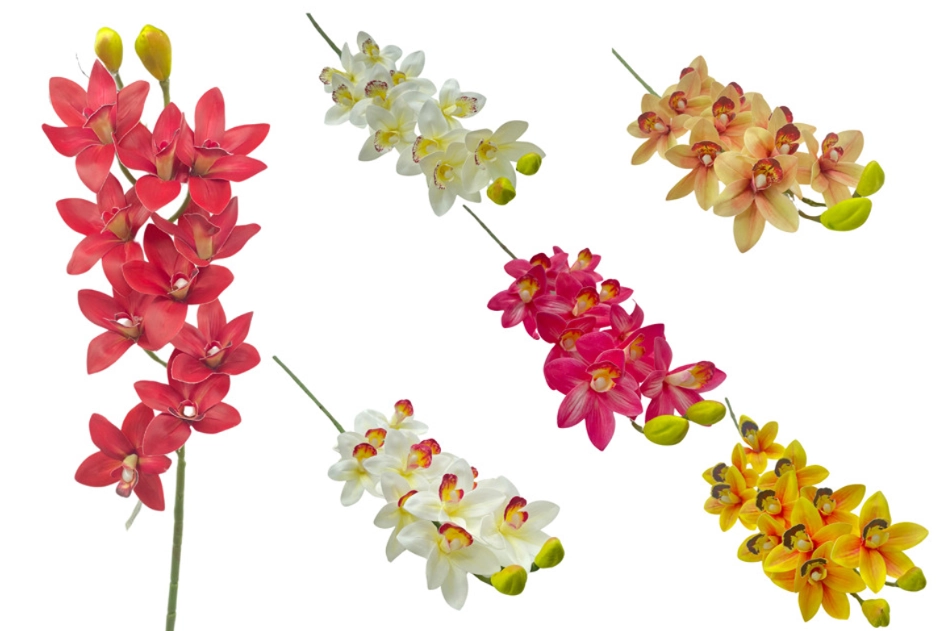 Haste Orquidea Cymbidium X10 75cm Bg410078 Bella Flor