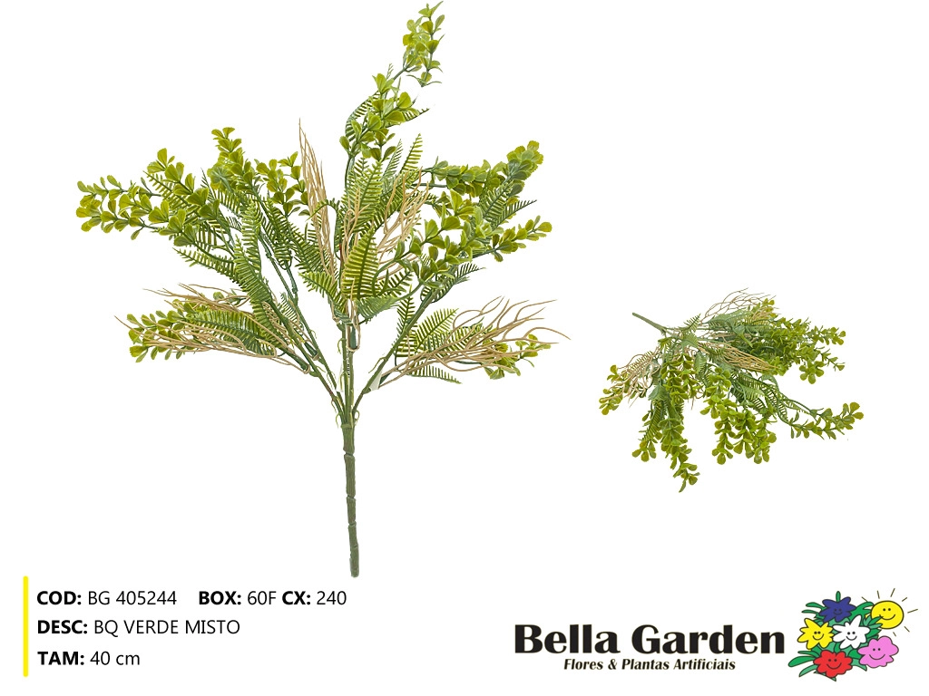 Buque Verde Misto 40cm Bg 405244 F.bella Flor
