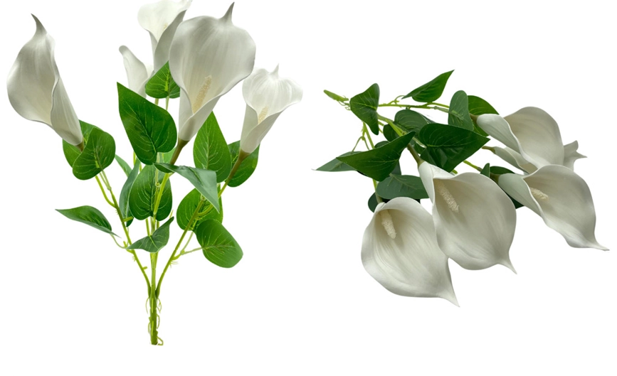 Buque Copo Leite Branco X5 42cm Bg405270 Bella Flor