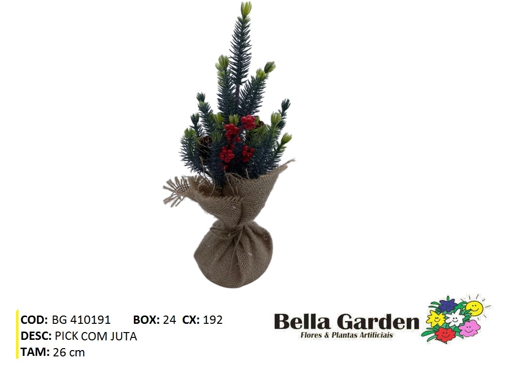 Pick Com Juta 26cm Bg 410191 F.bella Flor