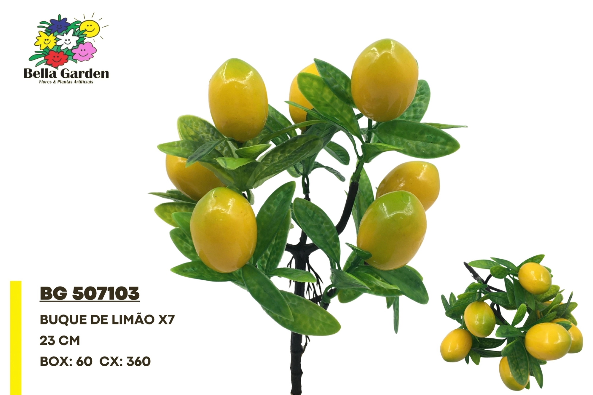 Buque Limao X7 23cm Bg507103 F.bella Flor