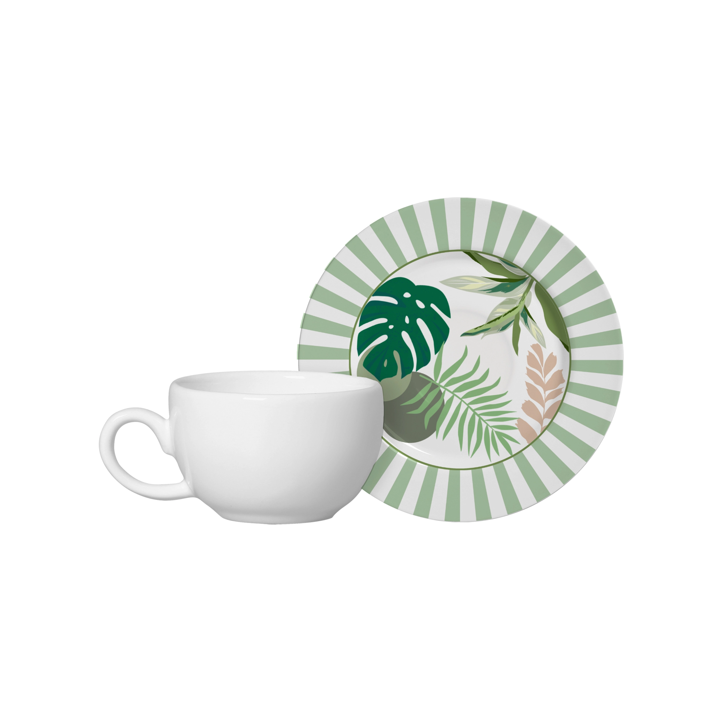 Xicara Cafe Branca C Pires Herbal Strip 1172 105 Alleanza