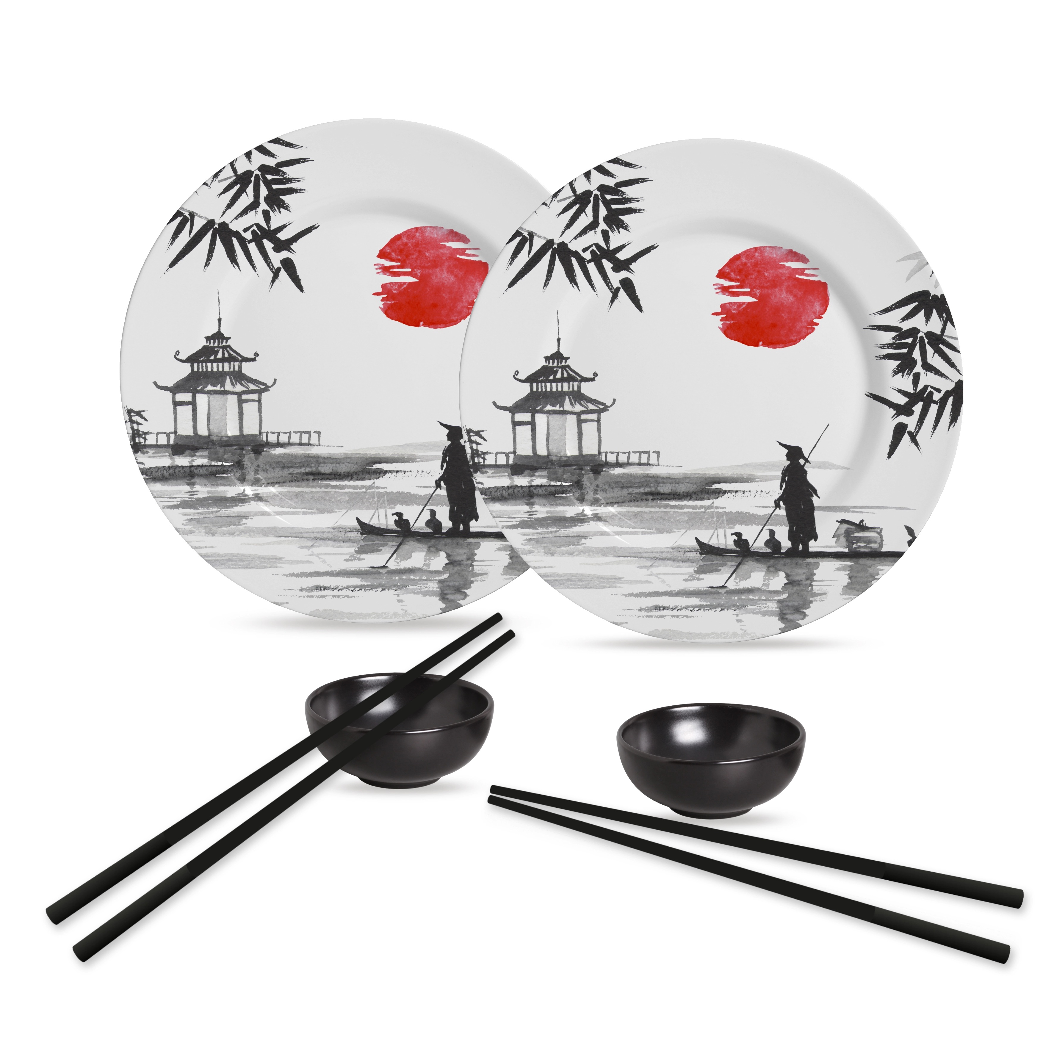 Kit 6 Pcs Japanese C Mini Molheira Preto 1177 011 Alleanza