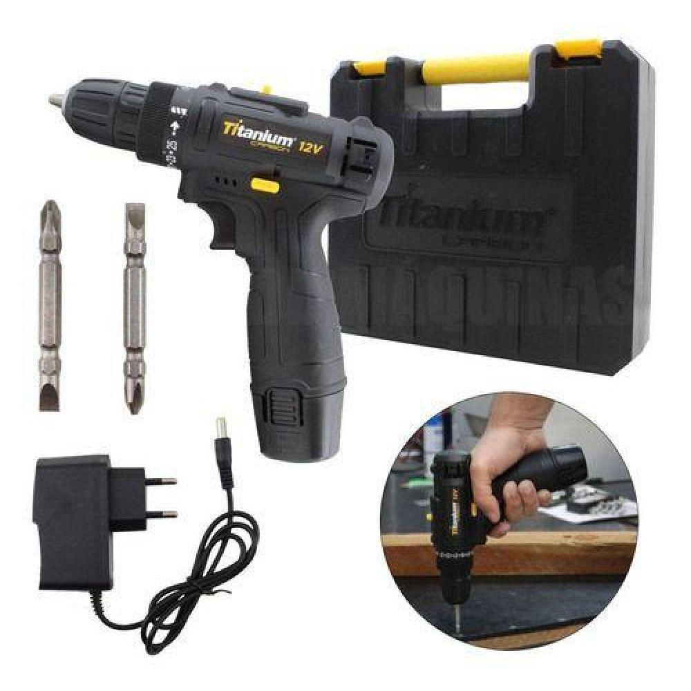 Parafusadeira Bateria 12v 3/8 Bivolt Com Maleta 05624