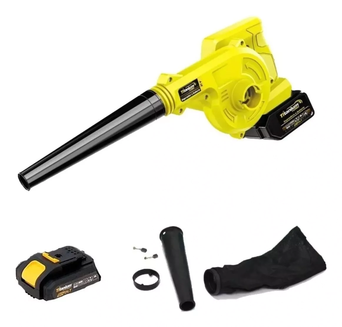 Soprador E Aspirador Profissional A Bateria 15000 Mah - Intercambiável