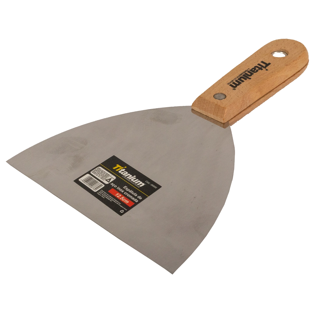 Espátula De Aço Inox Cromada 12,5 Cm