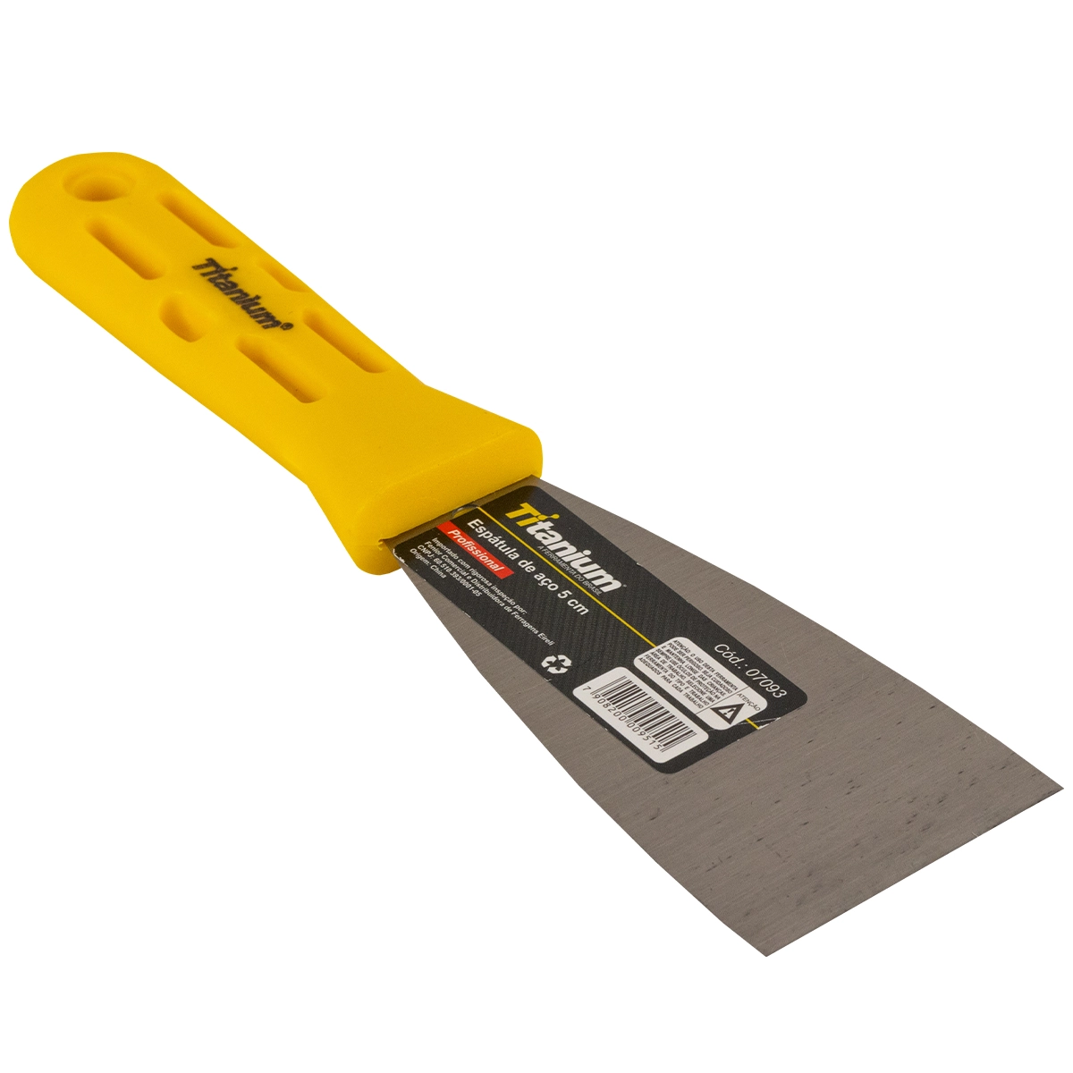 Espátula Rígida Aço Carbono 5 Cm Titanium