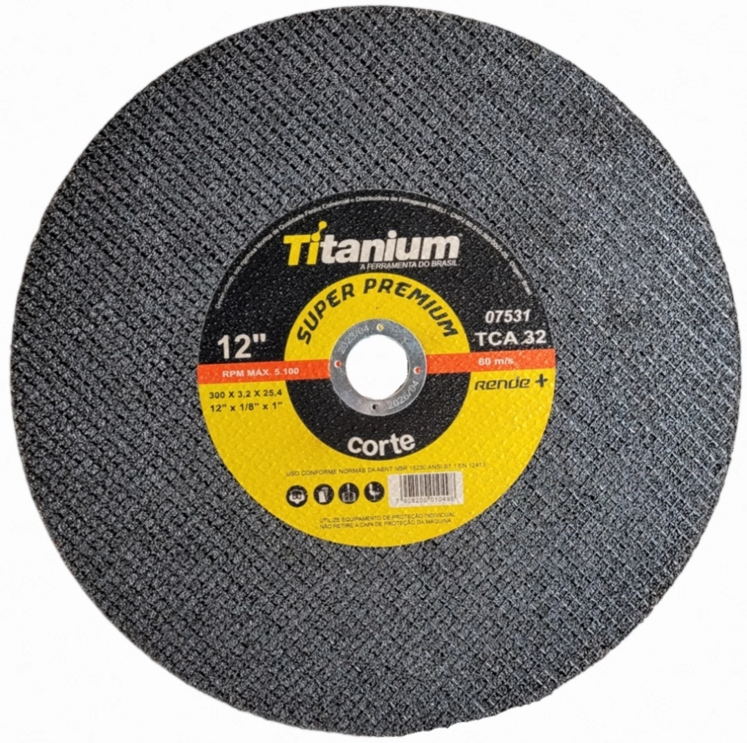 Disco Corte Super Premium 12" X 1" 300x3.2x25.4 Mm