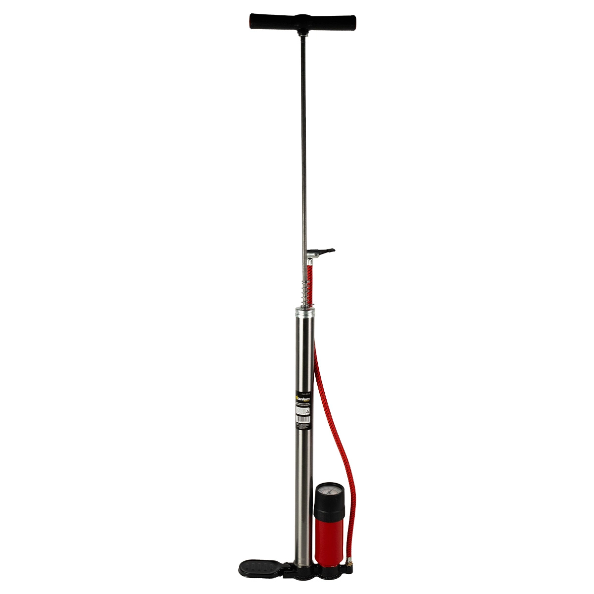Bomba Manual P/ Encher Pneus 50cm Com Manometro