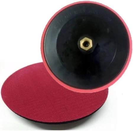 Suporte De Disco Lixa Velcro Para Esmerilhadeira 180mm Rosca M14