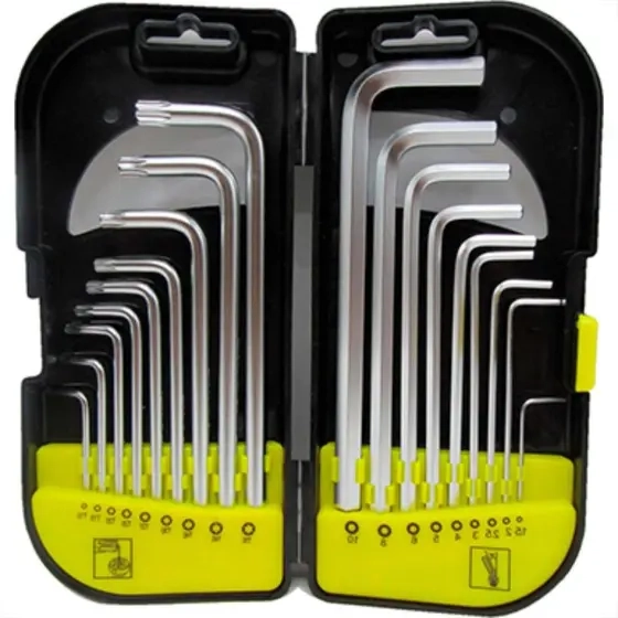 Kit Chave Allen 9 Pcs Torx 9 Pcs Extra Longa 1.5 A 10 E T10 A T50 Crv