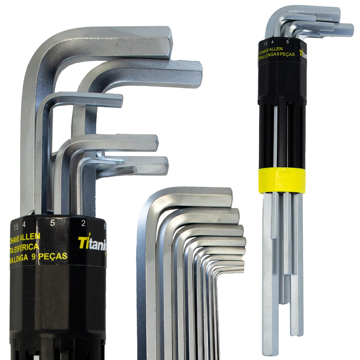 Kit Chave Allen Extra Longa 1.5,2,2.5,3,4,5,6,8,10mm Crv