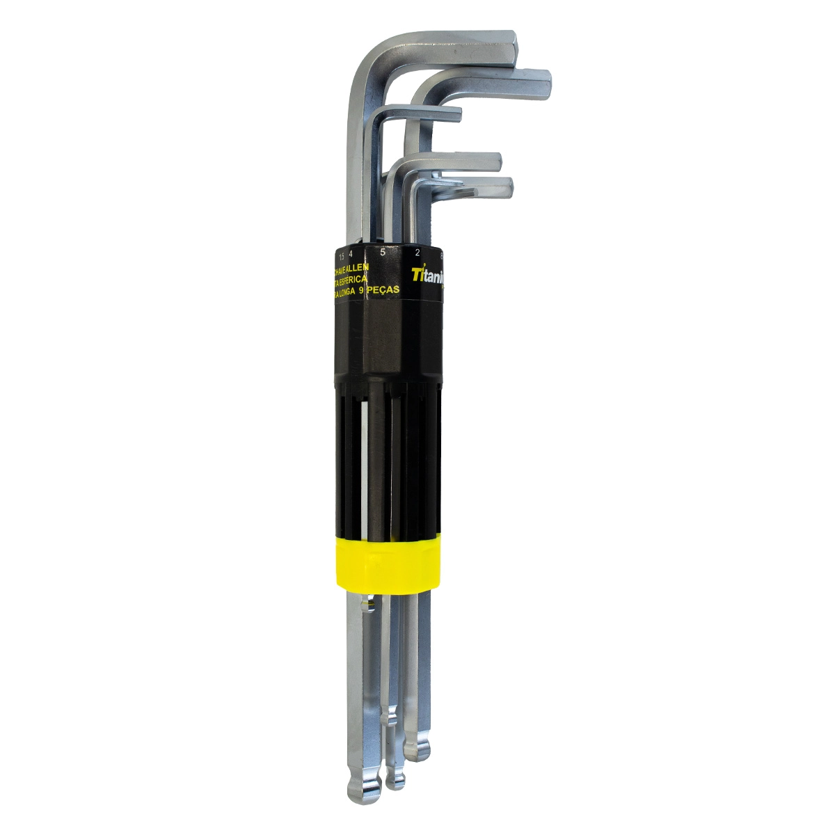 Kit Chave Allen Abaulada Extra Longa 1.5,2,2.5,3,4,5,6,8,10mm Crv